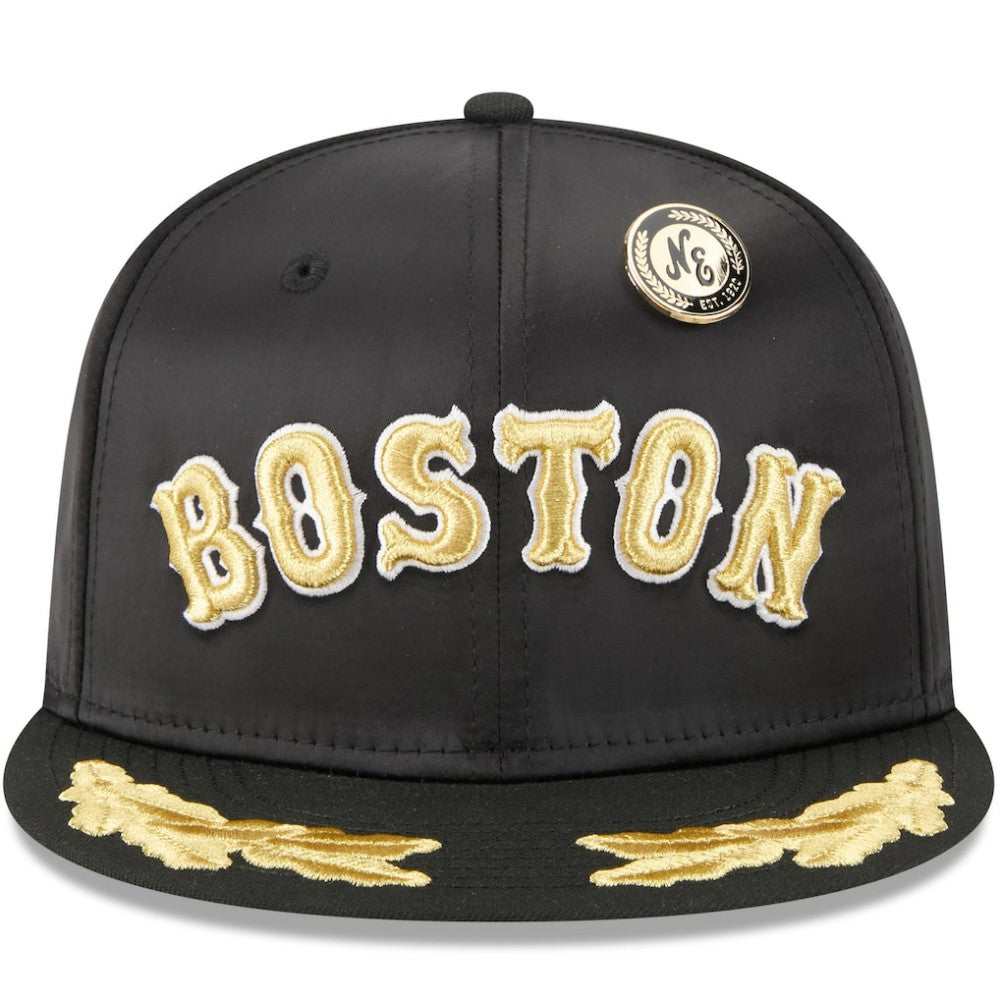 Boston Red Sox New Era 2025 59FIFTY Day Gold Leaf 59FIFTY Fitted Hat Sale