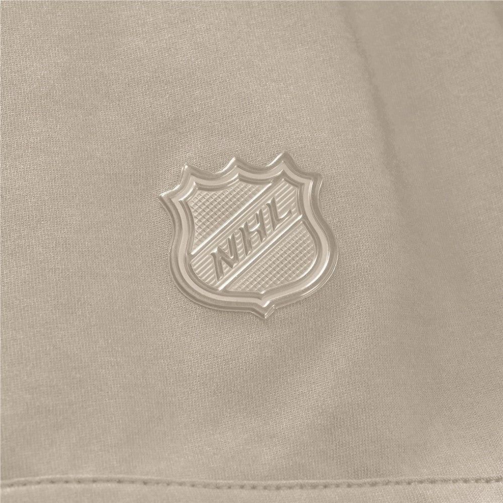 Detroit Red Wings - Fanatics Authentic Pro Road Short Sleeve Hoodie Tan