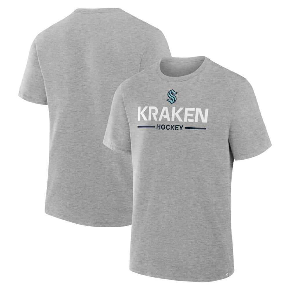 Seattle Kraken Fanatics Authentic Pro Primary T-Shirt Gray