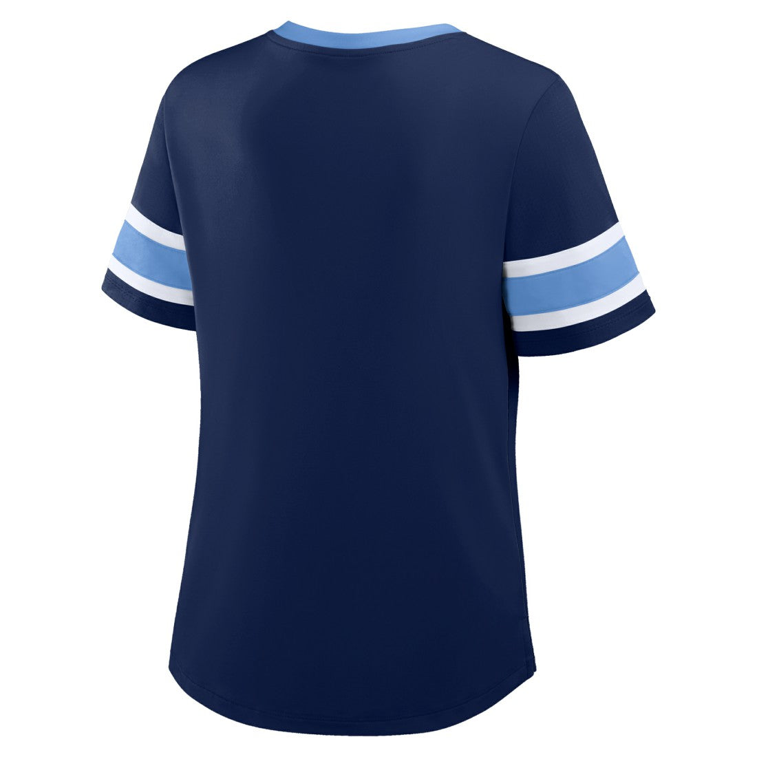 Tennessee Titans Women's Redzone Draw Play Athena Lace-Up T-Shirt Navy - Fanatics