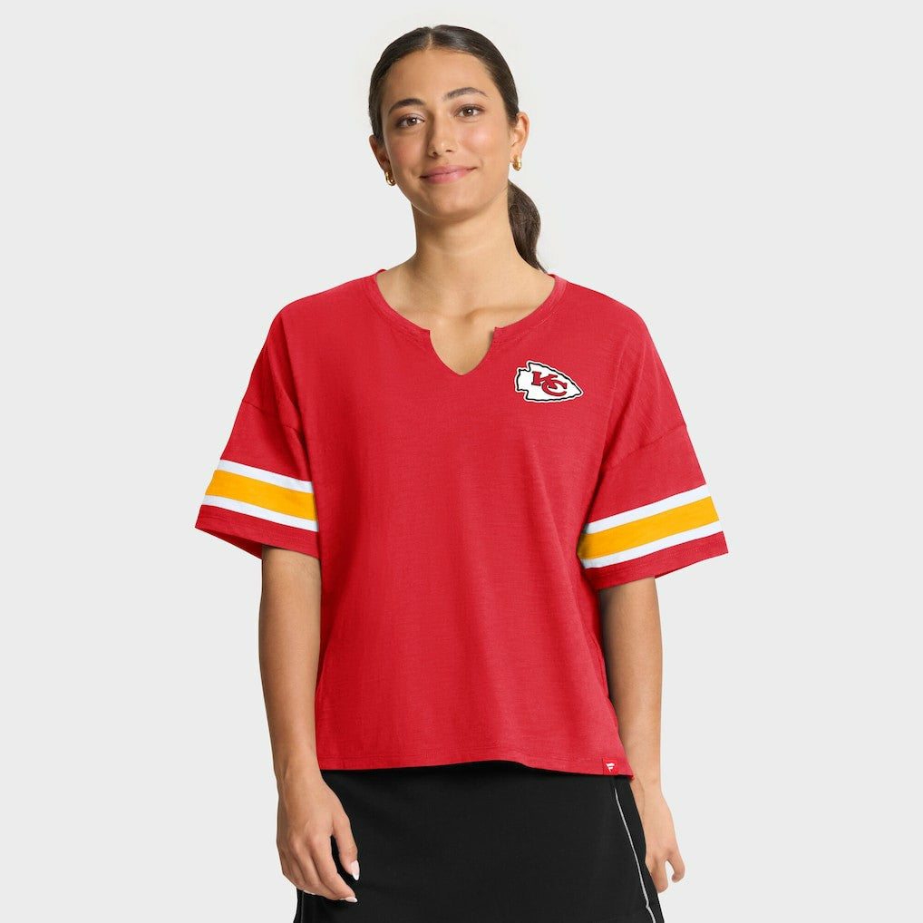 Kansas City Chiefs Women's Redzone Curl Route T-Shirt Red - Fanatics