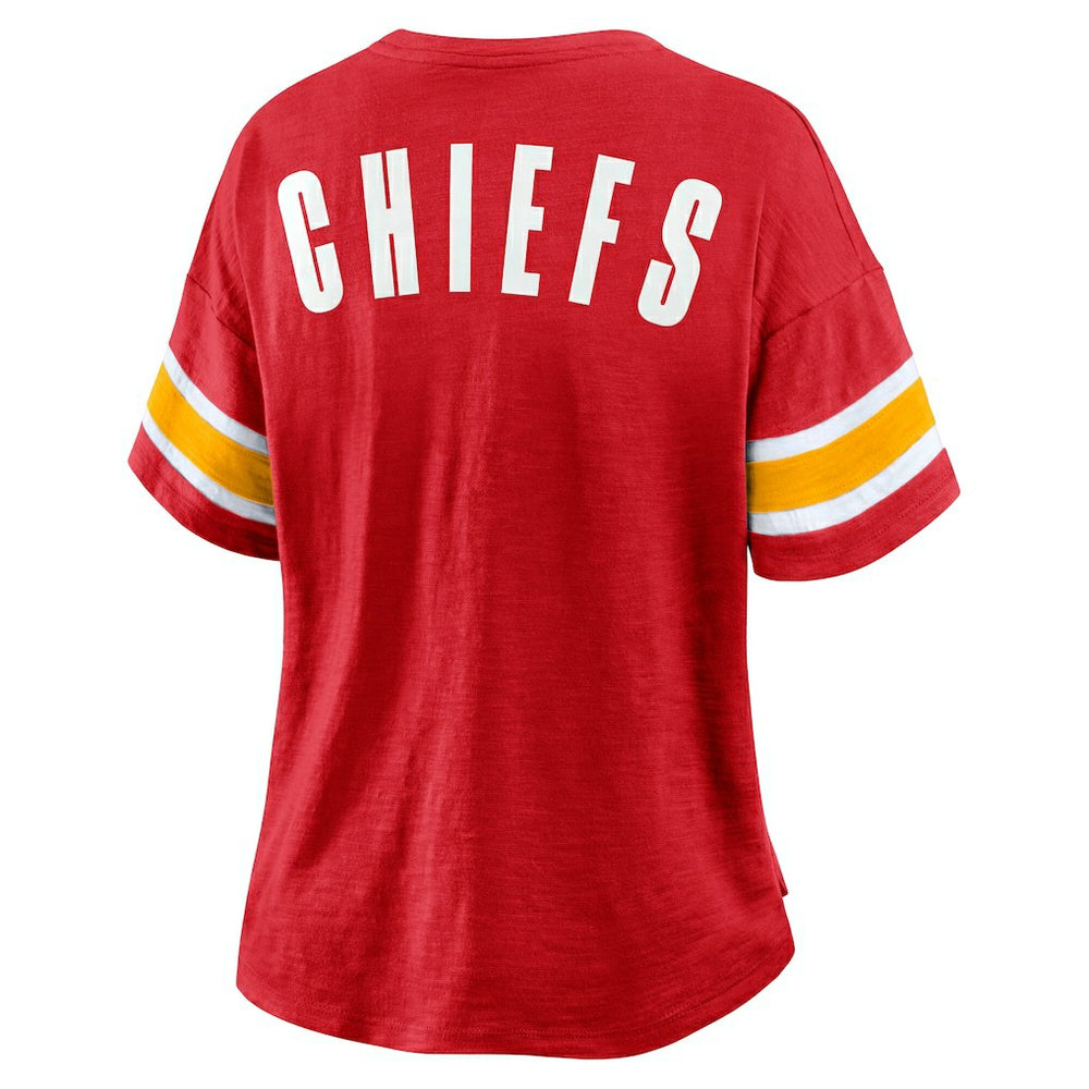 Kansas City Chiefs Women's Redzone Curl Route T-Shirt Red - Fanatics