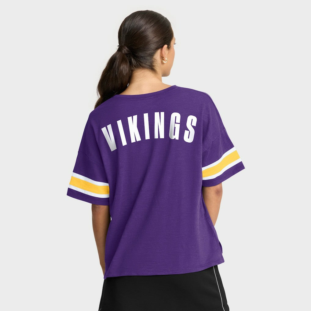 Minnesota Vikings Women's Redzone Curl Route T-Shirt Purple - Fanatics