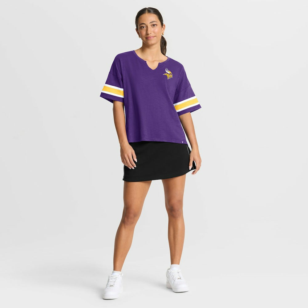 Minnesota Vikings Women's Redzone Curl Route T-Shirt Purple - Fanatics