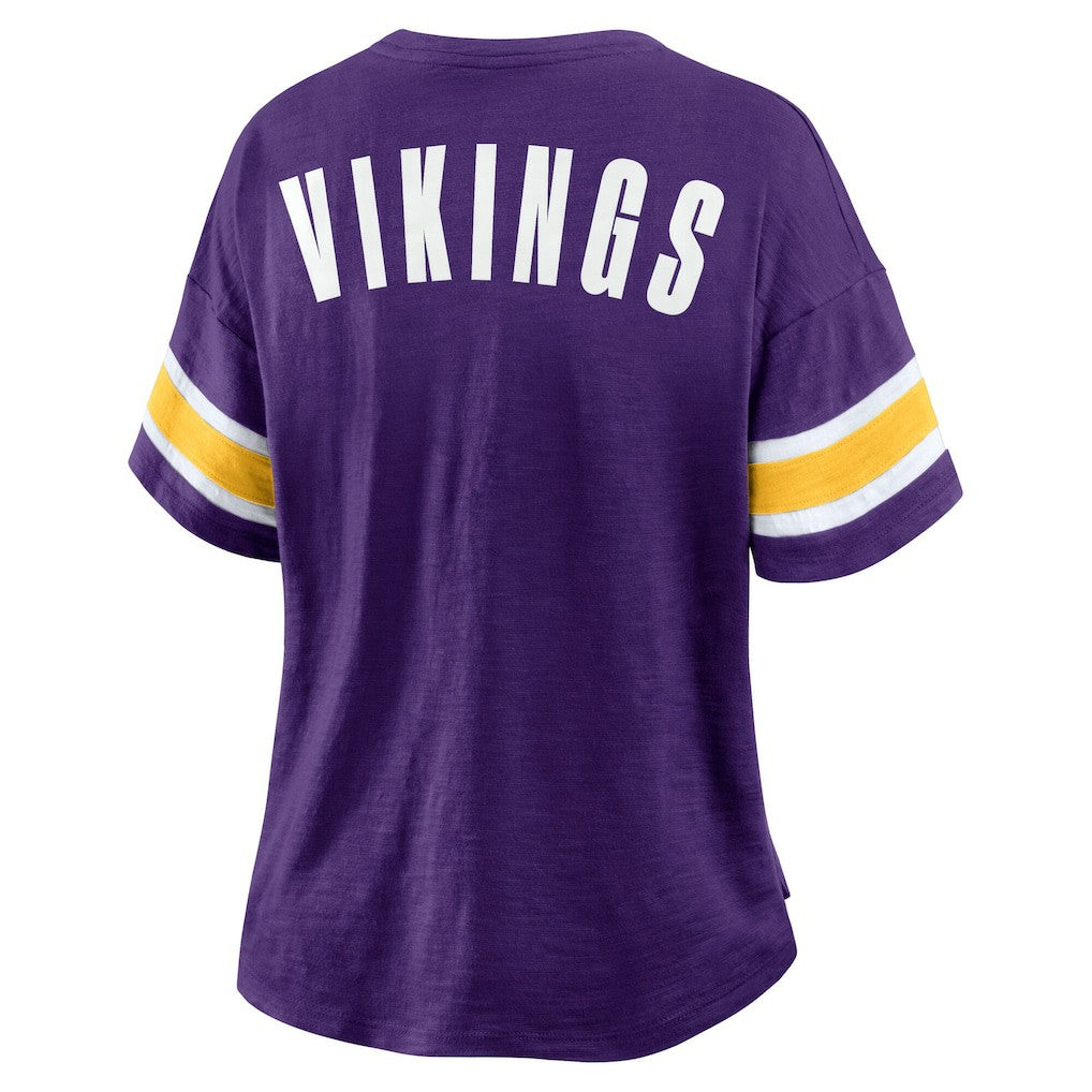 Minnesota Vikings Women's Redzone Curl Route T-Shirt Purple - Fanatics