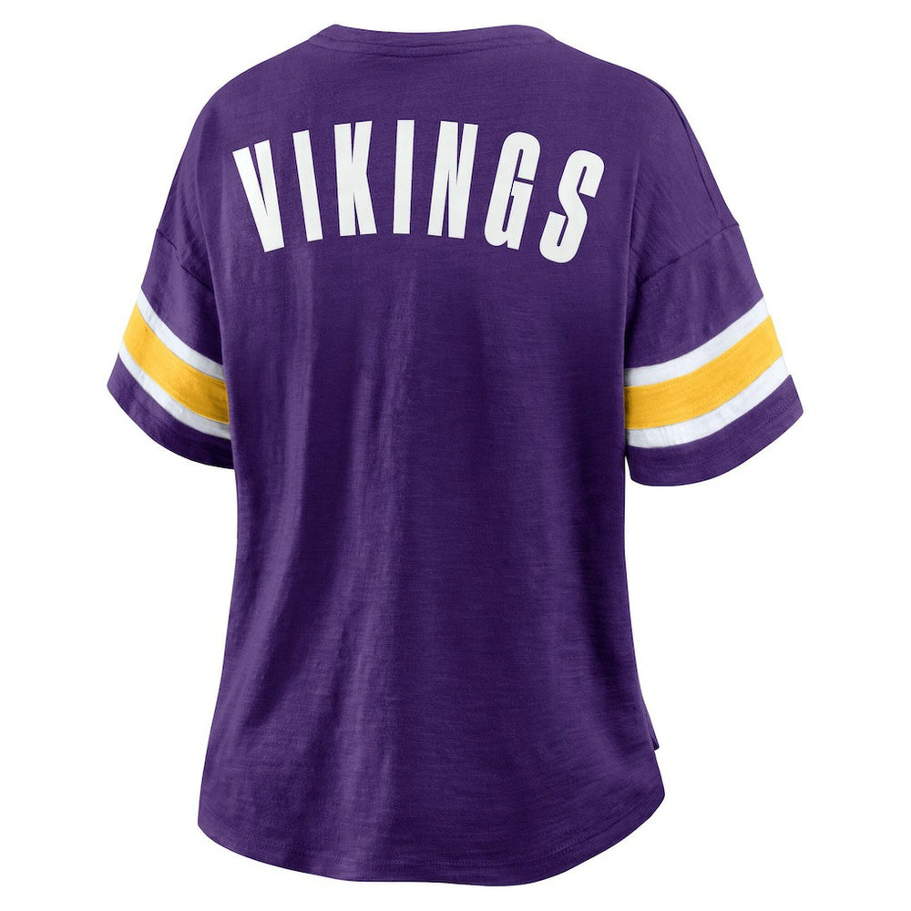 Minnesota Vikings Women's Redzone Curl Route T-Shirt Purple - Fanatics