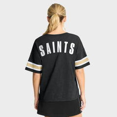 New Orleans Saints Women's Redzone Curl Route T-Shirt Black - Fanatics