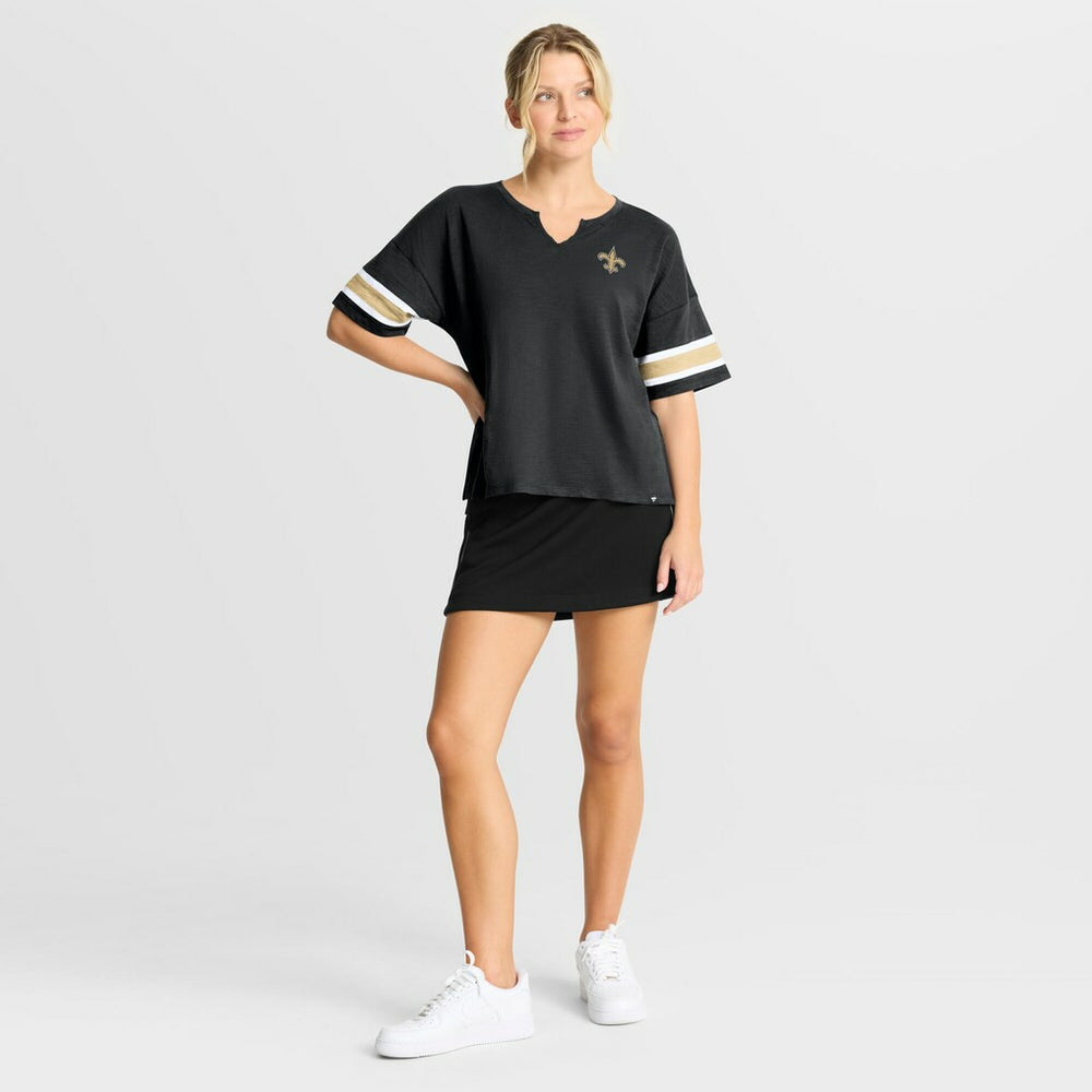 New Orleans Saints Women's Redzone Curl Route T-Shirt Black - Fanatics