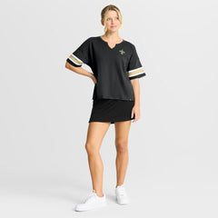New Orleans Saints Women's Redzone Curl Route T-Shirt Black - Fanatics