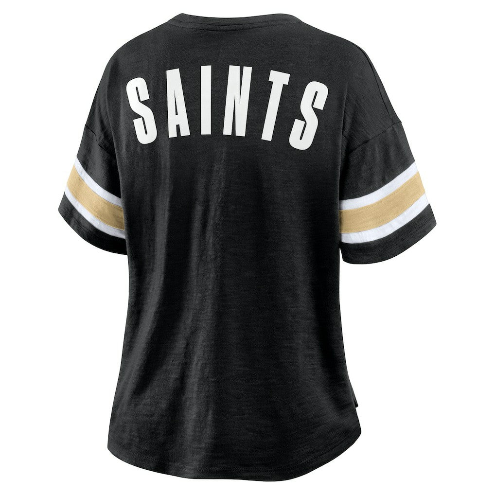 New Orleans Saints Women's Redzone Curl Route T-Shirt Black - Fanatics