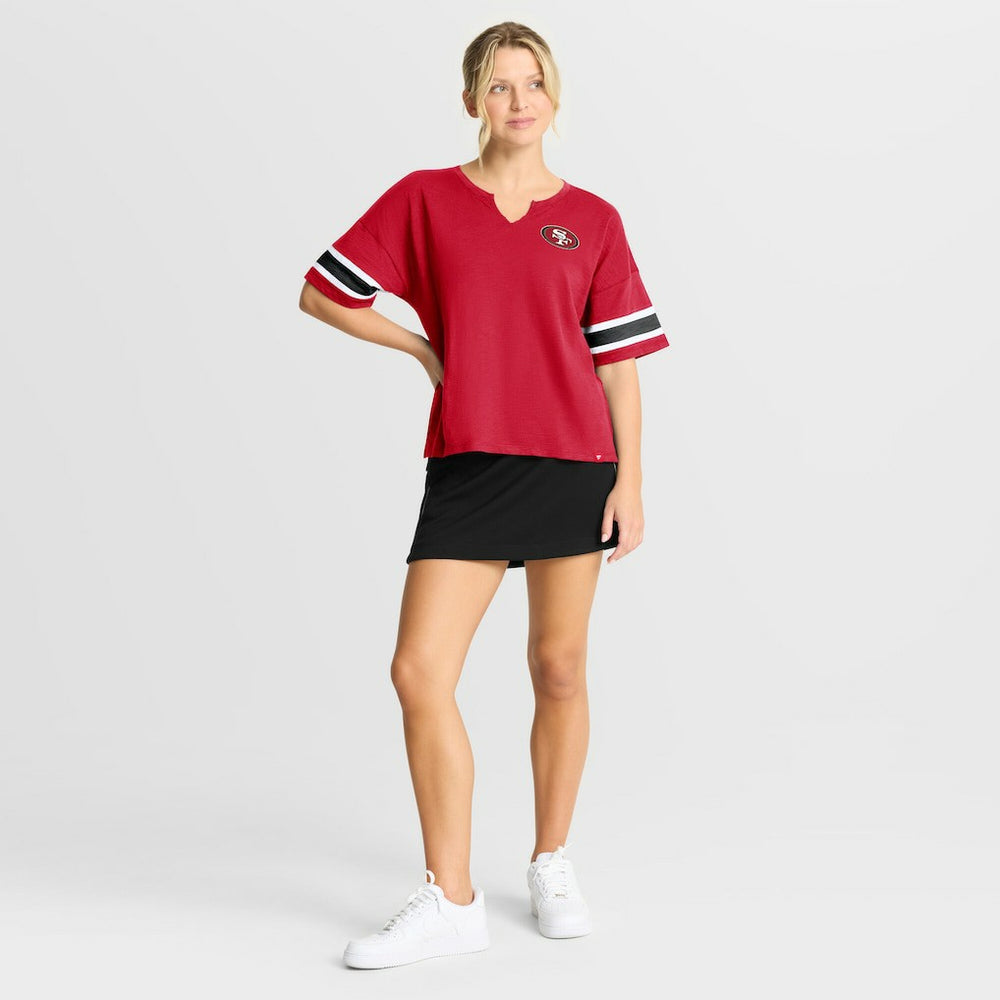 San Francisco 49ers Women's Redzone Curl Route T-Shirt Scarlet - Fanatics