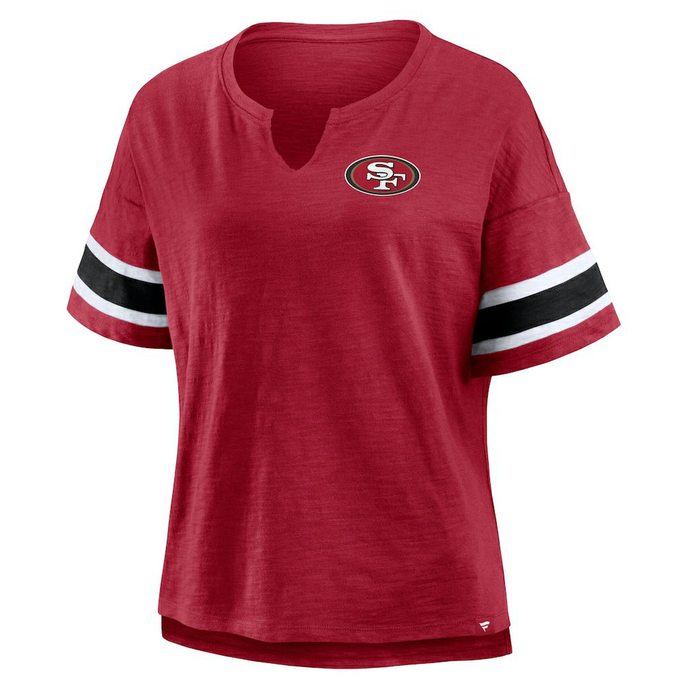 San Francisco 49ers Women's Redzone Curl Route T-Shirt Scarlet - Fanatics