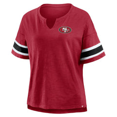 San Francisco 49ers Women's Redzone Curl Route T-Shirt Scarlet - Fanatics