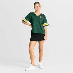 Green Bay Packers Women's Redzone Curl Route T-Shirt Green - Fanatics