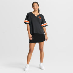 Cincinnati Bengals Women's Redzone Curl Route T-Shirt Black - Fanatics