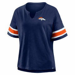 Denver Broncos Women's Redzone Curl Route T-Shirt Navy - Fanatics