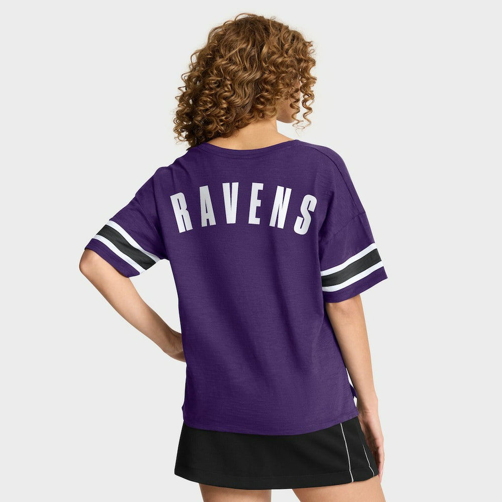 Baltimore Ravens Women's Redzone Curl Route T-Shirt Purple - Fanatics
