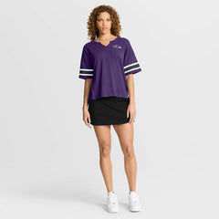 Baltimore Ravens Women's Redzone Curl Route T-Shirt Purple - Fanatics