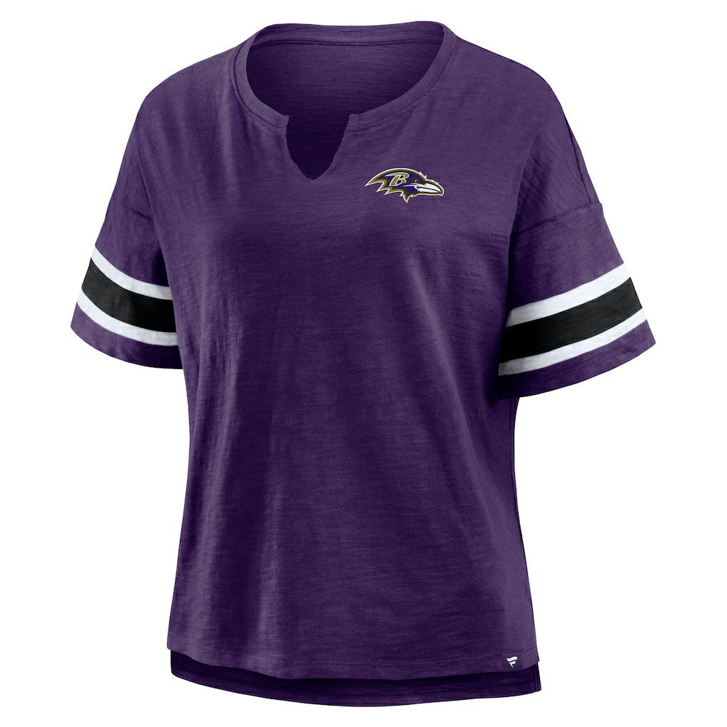 Baltimore Ravens Women's Redzone Curl Route T-Shirt Purple - Fanatics