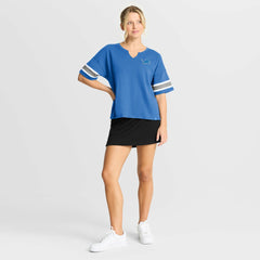 Detroit Lions Women's Redzone Curl Route T-Shirt Blue - Fanatics