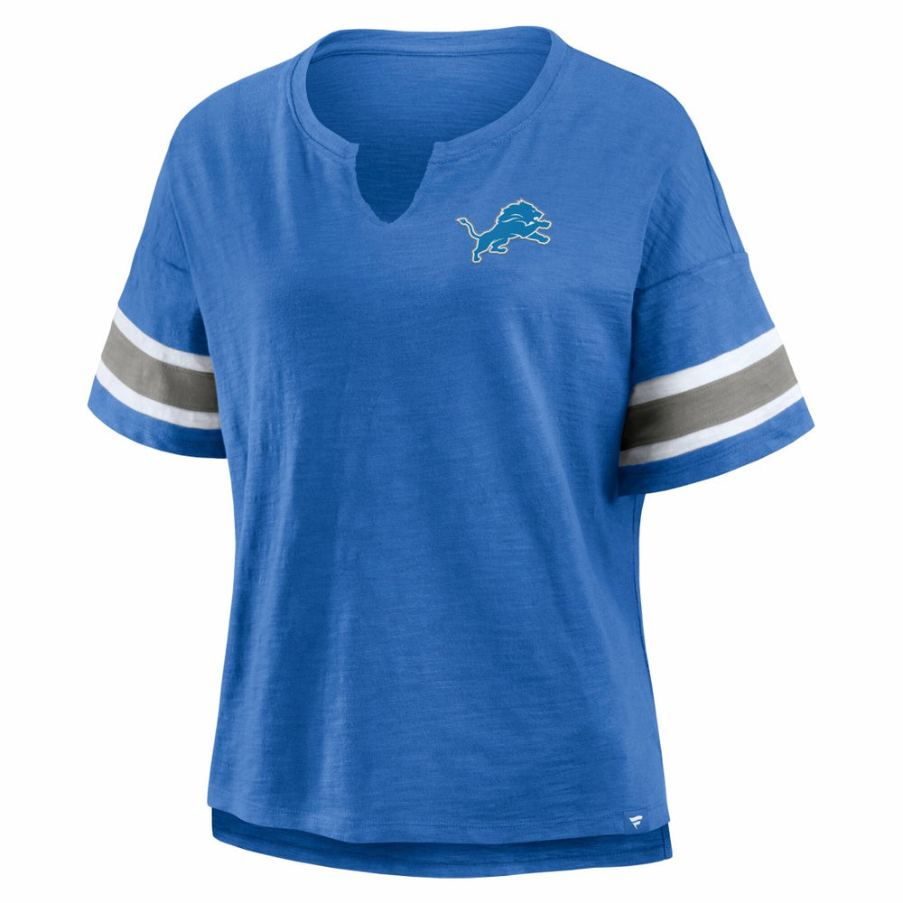 Detroit Lions Women's Redzone Curl Route T-Shirt Blue - Fanatics