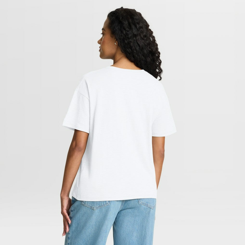 Minnesota Vikings Women's Redzone Slub Boxy T-Shirt White - Fanatics