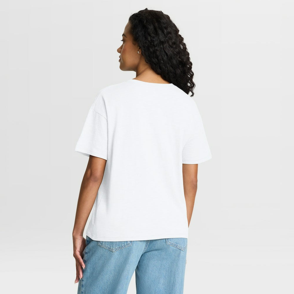 Minnesota Vikings Women's Redzone Slub Boxy T-Shirt White - Fanatics