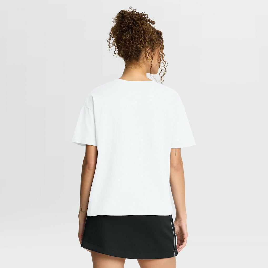 San Francisco 49ers Women's Redzone Slub Boxy T-Shirt White - Fanatics
