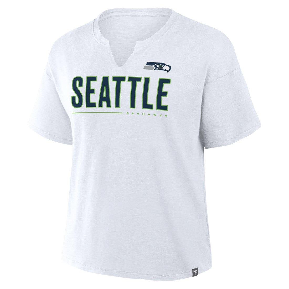 Seattle Seahawks Women's Redzone Slub Boxy T-Shirt White - Fanatics