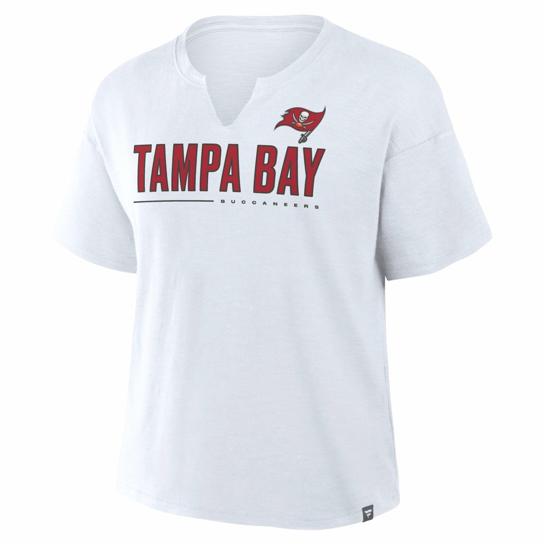 Tampa Bay Buccaneers Women's Redzone Slub Boxy T-Shirt White - Fanatics