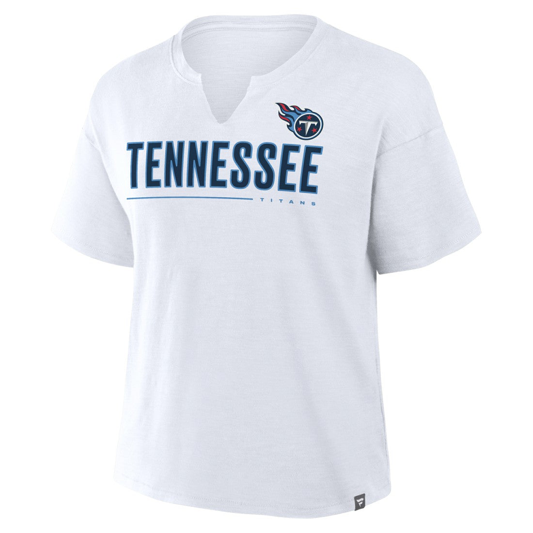 Tennessee Titans Women's Redzone Slub Boxy T-Shirt White - Fanatics