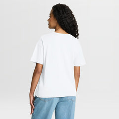 Detroit Lions Women's Redzone Slub Boxy T-Shirt White - Fanatics