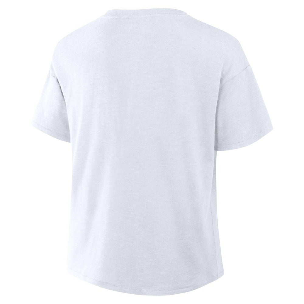 Cleveland Browns Women's Redzone Slub Boxy T-Shirt White - Fanatics
