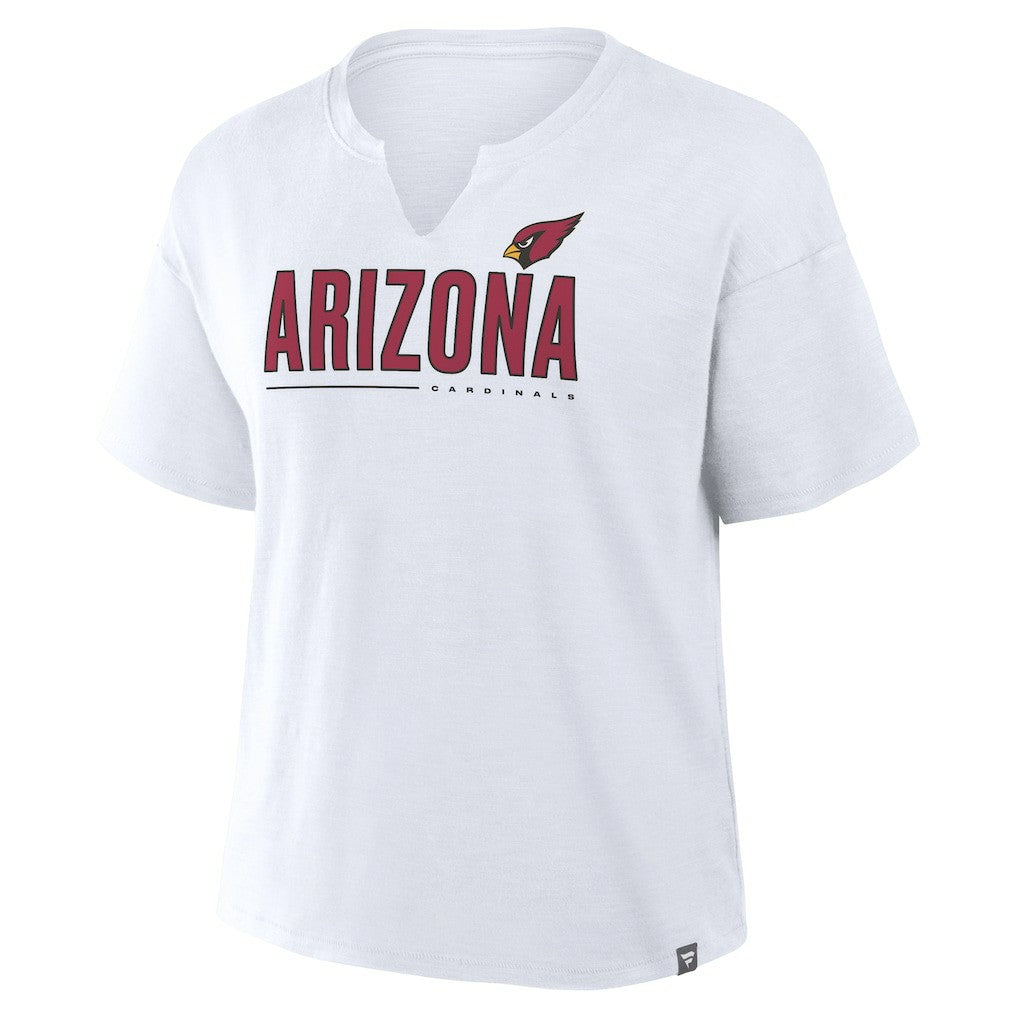 Arizona Cardinals Women's Redzone Slub Boxy T-Shirt White - Fanatics
