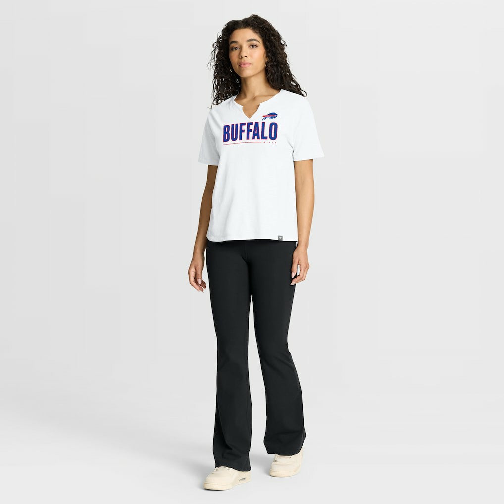 Buffalo Bills Women's Redzone Slub Boxy T-Shirt White - Fanatics