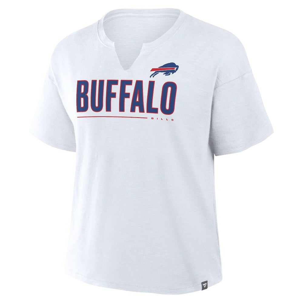 Buffalo Bills Women's Redzone Slub Boxy T-Shirt White - Fanatics