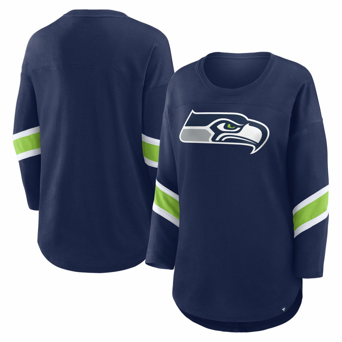 Seattle Seahawks Women's Redzone 3/4-Sleeve T-Shirt College Navy - Fanatics