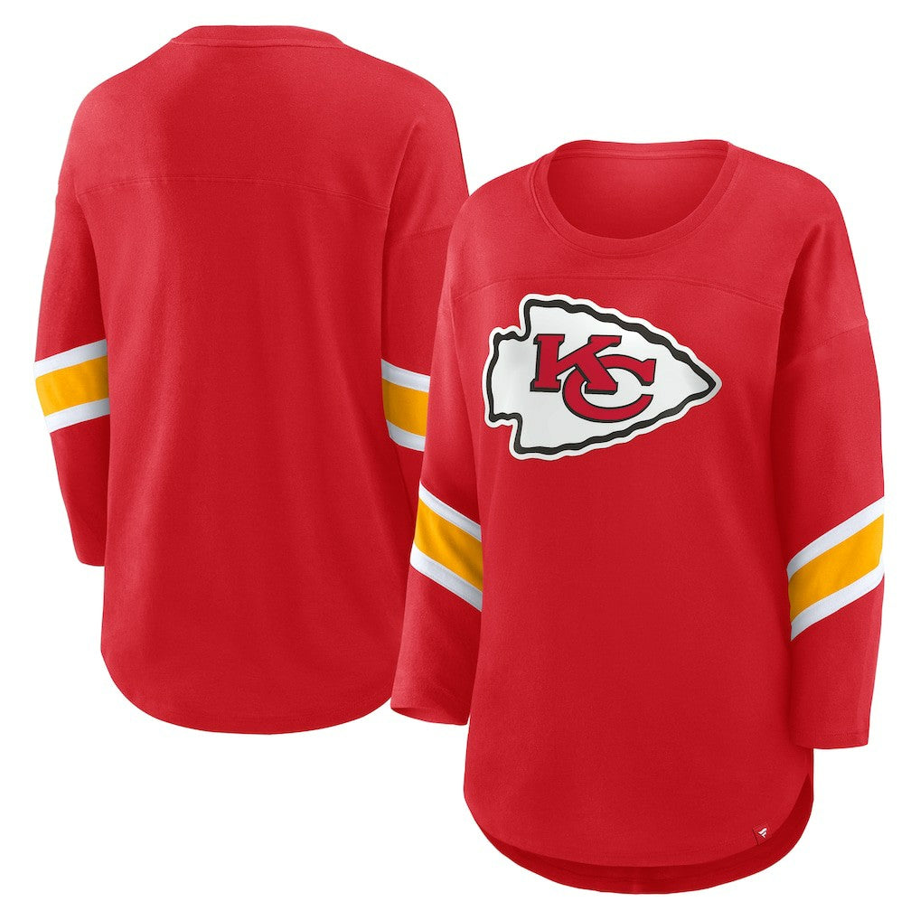 Kansas City Chiefs Women's Redzone 3/4-Sleeve T-Shirt Red - Fanatics