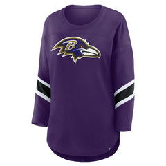 Baltimore Ravens Women's Redzone 3/4-Sleeve T-Shirt Purple - Fanatics