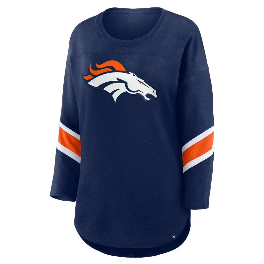 Denver Broncos Women's Redzone 3/4-Sleeve T-Shirt Navy - Fanatics