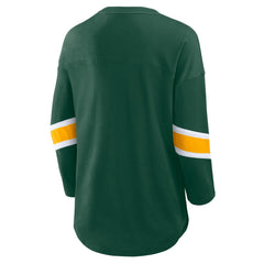 Green Bay Packers Women's Redzone 3/4-Sleeve T-Shirt Green - Fanatics