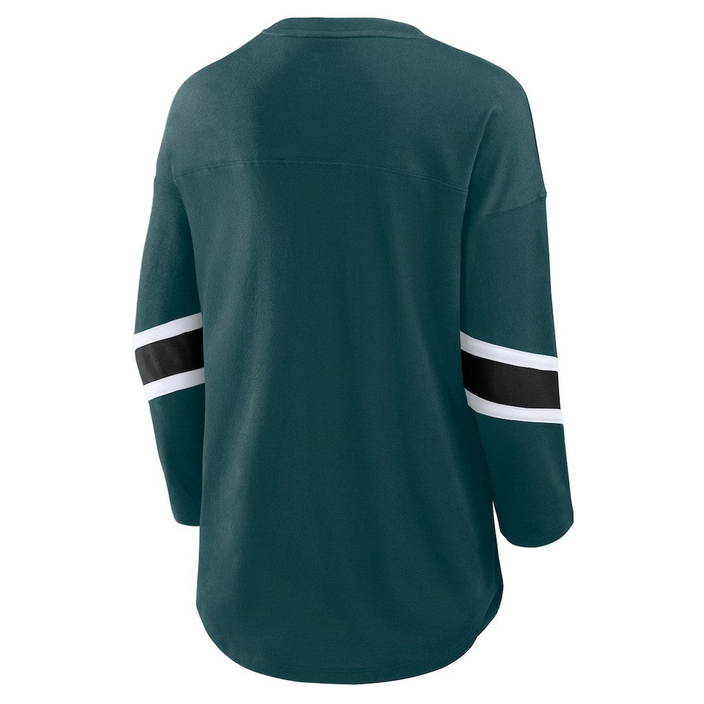 Philadelphia Eagles Women's Redzone 3/4-Sleeve T-Shirt Green - Fanatics