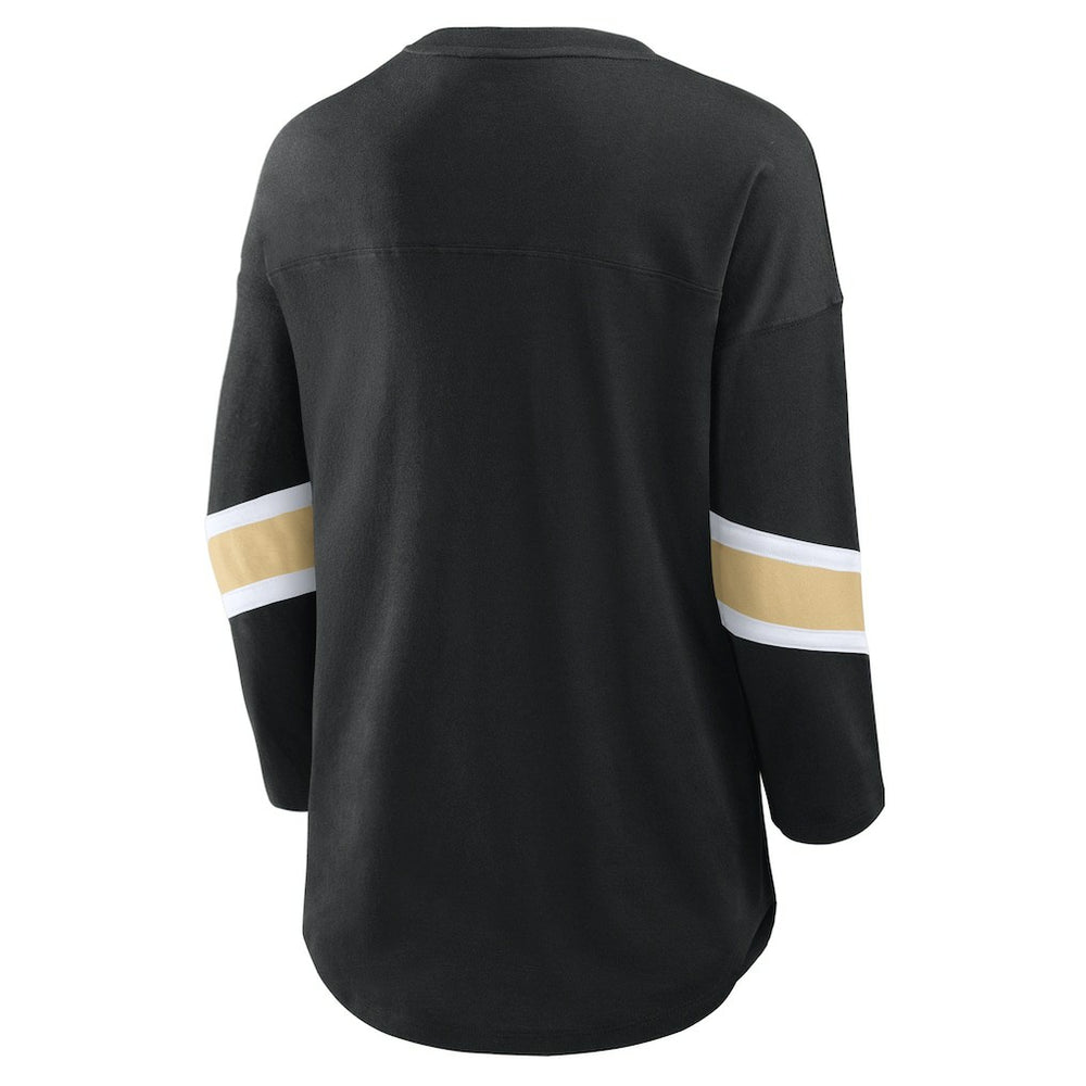 New Orleans Saints Women's Redzone 3/4-Sleeve T-Shirt Black - Fanatics