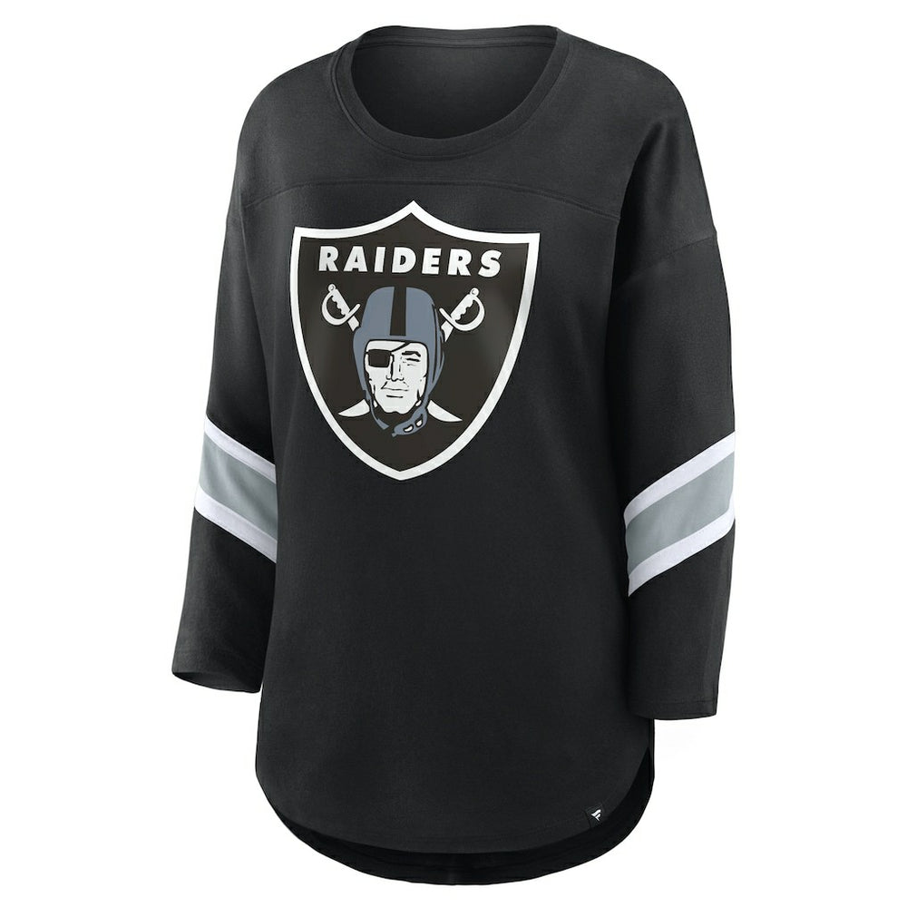 Las Vegas Raiders Women's Redzone 3/4-Sleeve T-Shirt Black - Fanatics