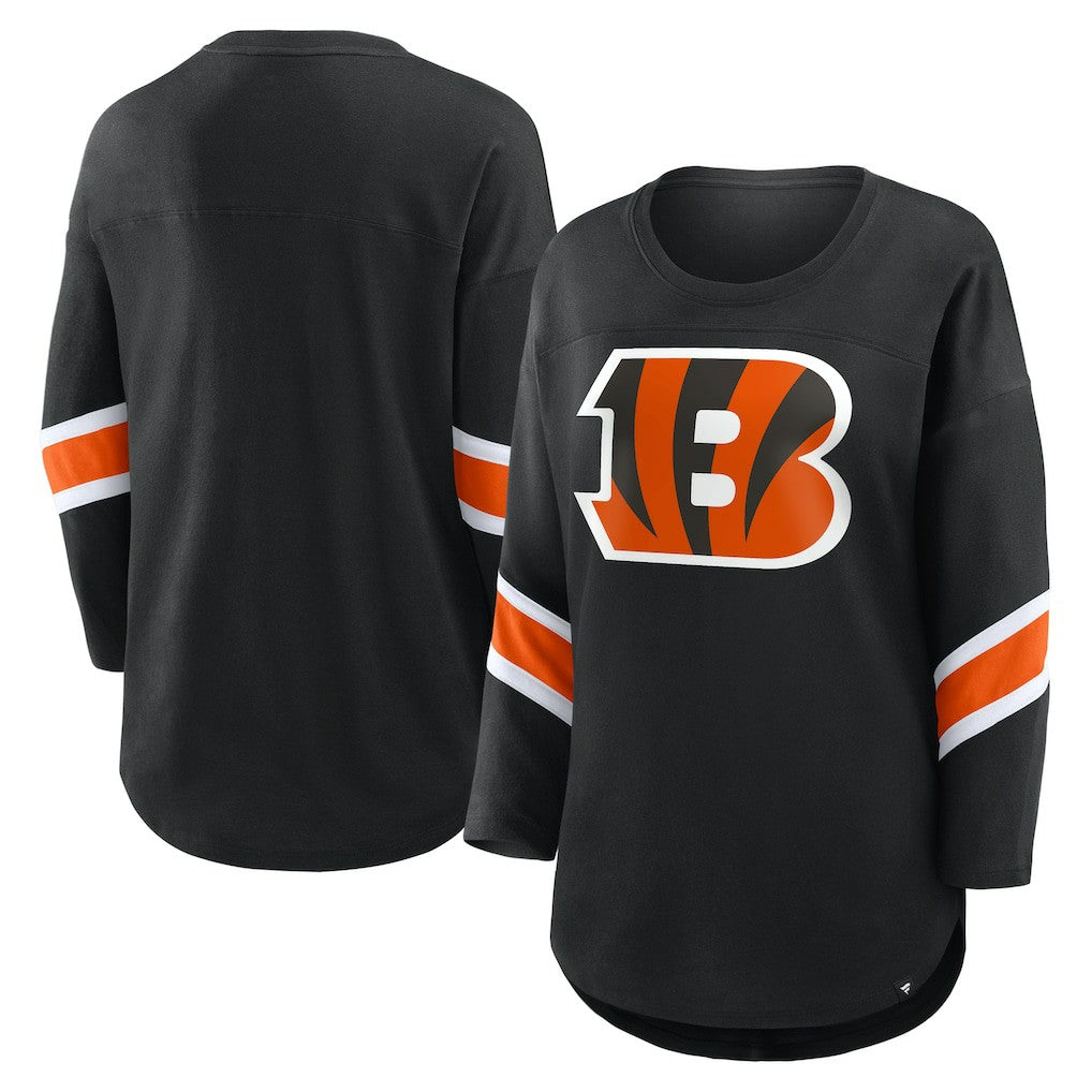 Cincinnati Bengals Women's Redzone 3/4-Sleeve T-Shirt Black - Fanatics