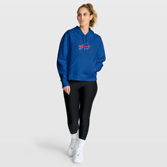 Buffalo Bills Women's Eligible Receiver Legacy Pullover Hoodie Royal - Fanatics