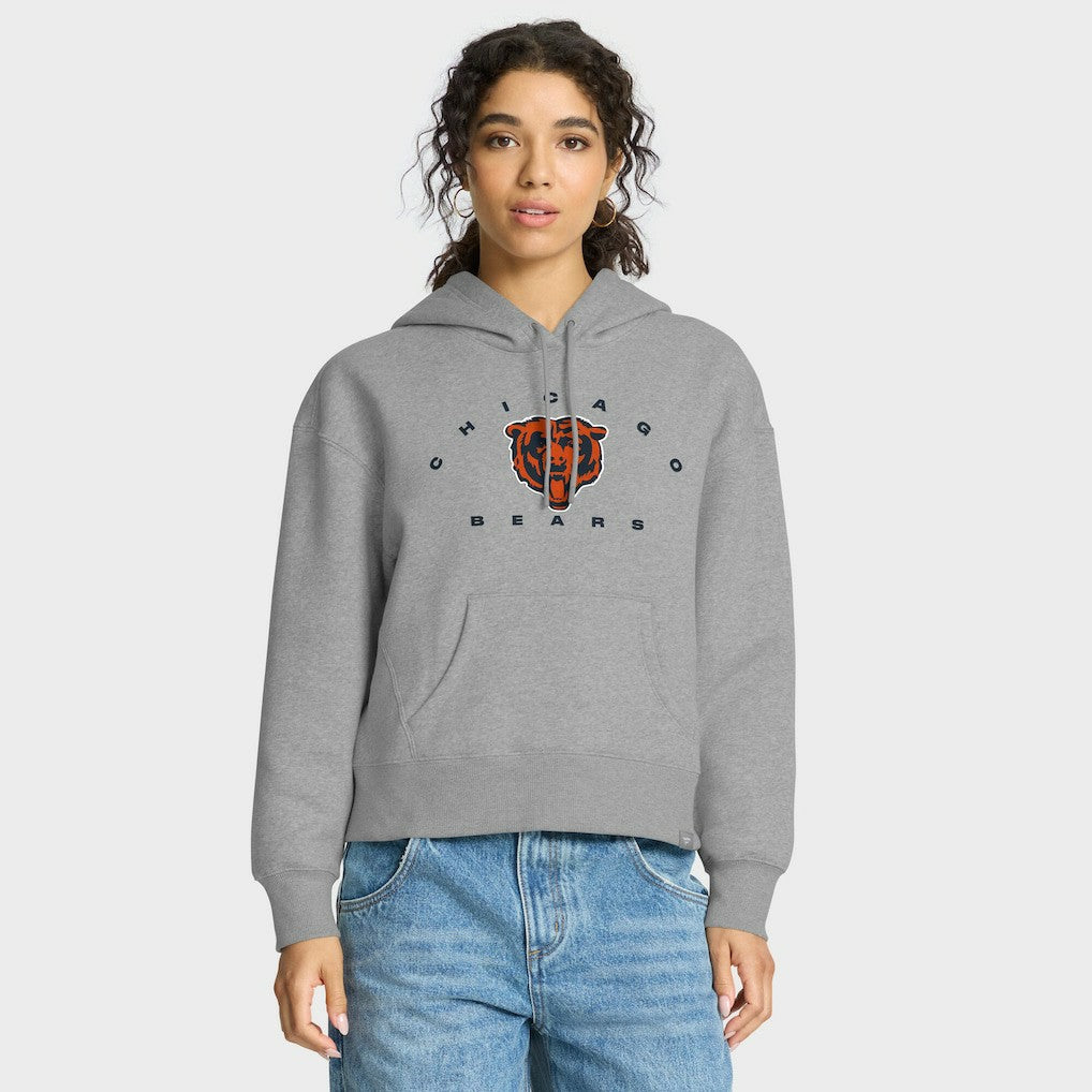 Chicago Bears Women's Eligible Receiver Legacy Pullover Hoodie Heather Gray - Fanatics