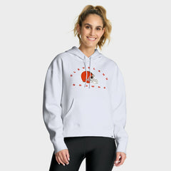 Cleveland Browns Women's Eligible Receiver Legacy Pullover Hoodie White - Fanatics