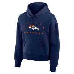 Denver Broncos Women's Eligible Receiver Legacy Pullover Hoodie Navy - Fanatics