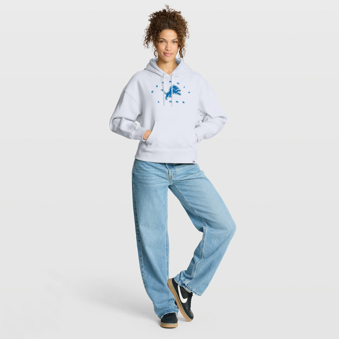 Detroit Lions Women's Eligible Receiver Legacy Pullover Hoodie White - Fanatics
